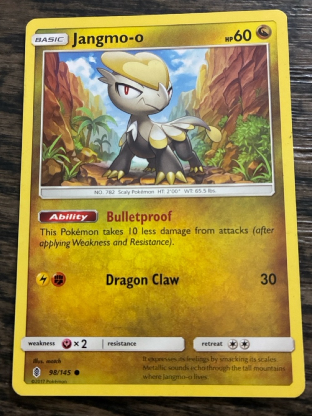 Pokemon Jangmo-o Trading Card - Jangmo-o -